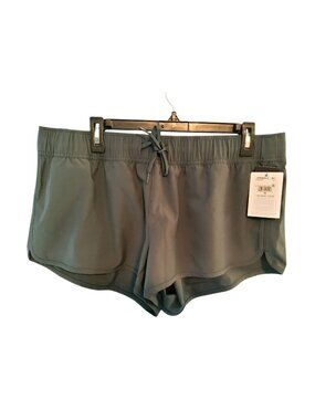 ONeill Hyperfreak Womens XL Swim Shorts In Gray With Drawstring Waist & Quick-Dr
